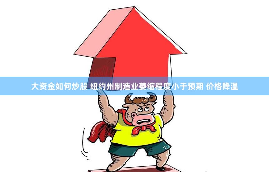 大资金如何炒股 纽约州制造业萎缩程度小于预期 价格降温